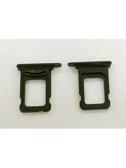 Soporte o bandeja dual sim negra para IPhone 12 A2176 A2399 A2398 A2400 calidad premium