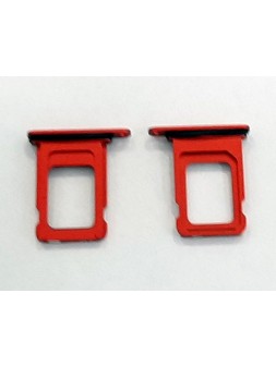 Soporte o bandeja single sim roja para IPhone 12 A2176 A2399 A2398 A2400 calidad premium