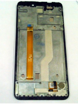 Pantalla lcd para Wiko View XL 6.0 mas tactil blanco mas marco negro calidad premium