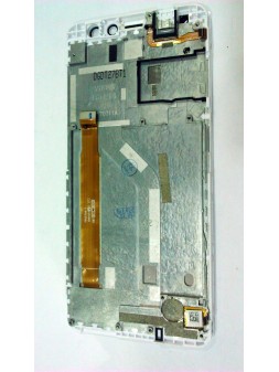 Pantalla lcd para Wiko View Prime mas tactil blanco mas marco blanco calidad premium