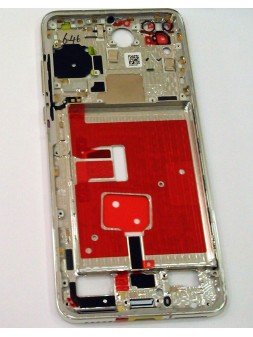 Carcasa central o marco plata para Huawei P40 calidad premium