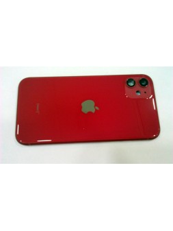 Carcasa central o marco rojo para IPhone 11 A2111 A2221 A2223 mas tapa trasera o tapa bateria roja