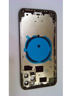 Carcasa central o marco verde para IPhone 11 Pro Max A2161 A2218 A2220 mas tapa trasera o tapa bateria verde