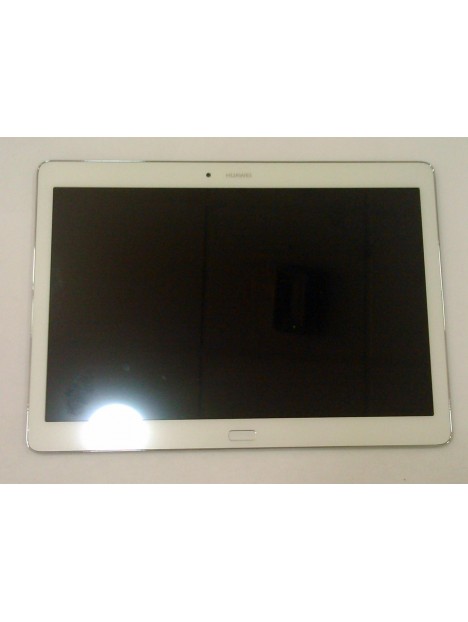Pantalla lcd para Huawei MediaPad M2 10.0 M2-A01 mas tactil blanco mas marco plata calidad premium