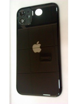 Carcasa o marco central para Iphone 11 A2111 A2221 A2223 mas tapa trasera o tapa bateria negra calidad premium