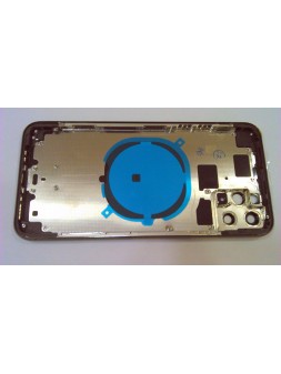 Carcasa o marco central para  Iphone 11 Pro Max A2161 A2218 A2220 mas tapa trasera o tapa bateria gris calidad prem