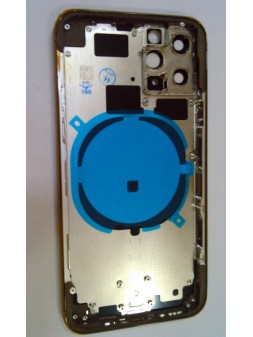 Carcasa o marco central para iphone 11 Pro A2160 A2215 A2217 mas tapa trasera o tapa bateria dorada calidad premium