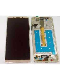Pantalla lcd para Huawei Mate 10 Pro BLA-L09 BLA-L29 mas tactil rosa mas marco plata calidad premium