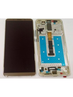 Pantalla lcd para Huawei Mate 10 Pro BLA-L09 BLA-L29 mas tactil marron mas marco plata calidad premium