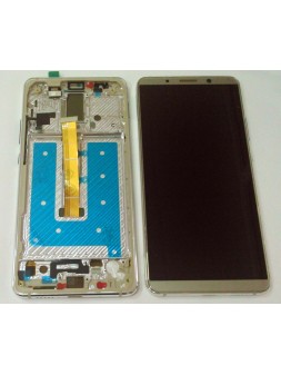 Pantalla lcd para Huawei Mate 10 Pro BLA-L09 BLA-L29 mas tactil dorado mas marco plata calidad premium