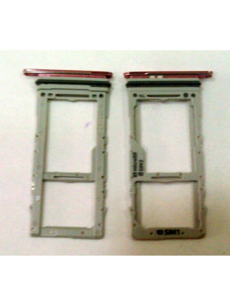 Soporte o bandeja dual sim rosa para Samsung Galaxy S20 G980F calidad premium