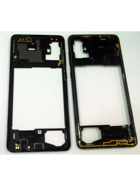 Carcasa central o marco negro para Samsung Galaxy A71 A715F A715 calidad premium
