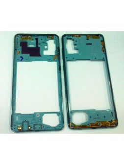Carcasa central o marco azul para Samsung Galaxy A71 A715F A715 calidad premium
