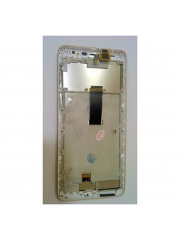 Pantalla lcd para Doogee X60L mas tactil negro mas marco dorado calidad premium