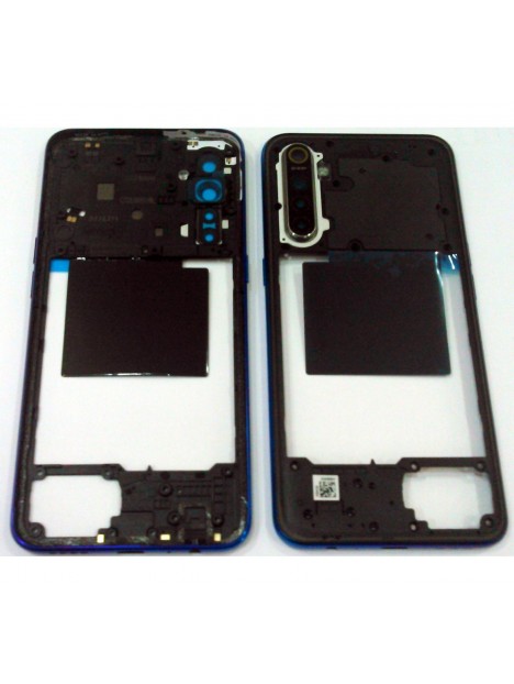 Carcasa central o marco azul para Oppo Realme X2 calidad premium
