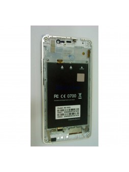 Pantalla lcd para Blackview A8 Max mas tactil blanco mas marco dorado calidad premium