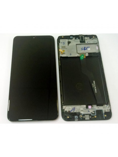 Pantalla lcd para Samsung Galaxy A10 SM-A105F SM-A105D M10 SM-M105F + tactil negro + marco Doble sim compatible