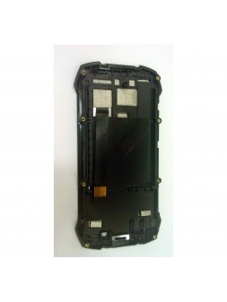 Pantalla lcd para Cubot King Kong Mini mas tactil negro mas marco rojo calidad premium