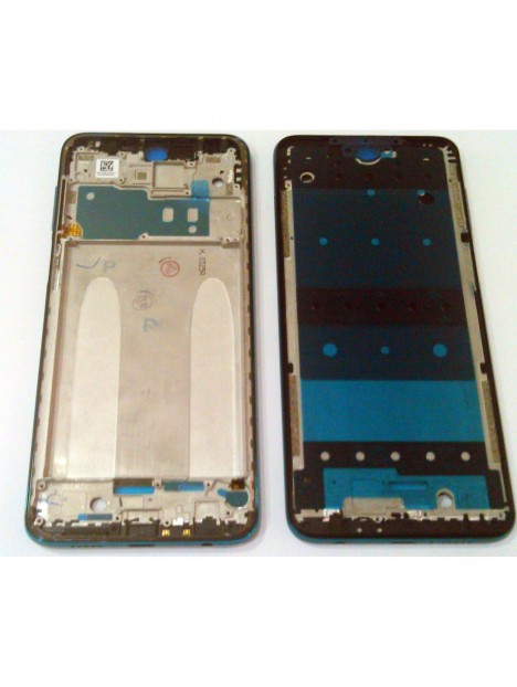 Carcasa central o marco azul aurora para Xiaomi Redmi Note 9s calidad premium