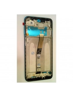 Pantalla lcd para Xiaomi Redmi Note 9s mas tactil negro mas marco azul aurora calidad premium