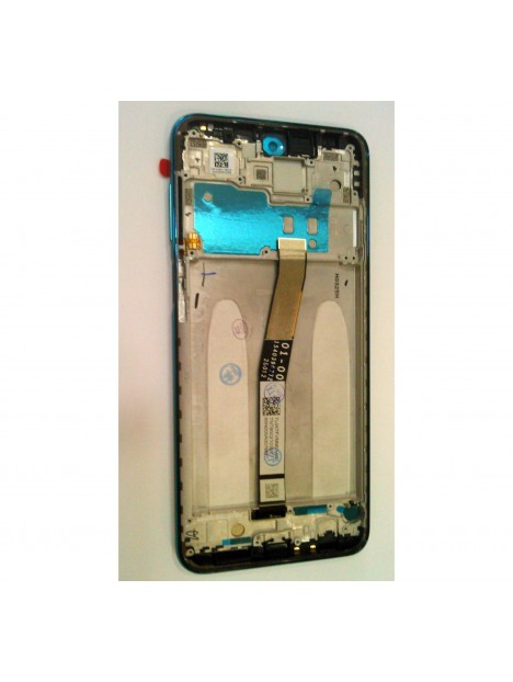 Pantalla lcd para Xiaomi Redmi Note 9s mas tactil negro mas marco azul aurora calidad premium