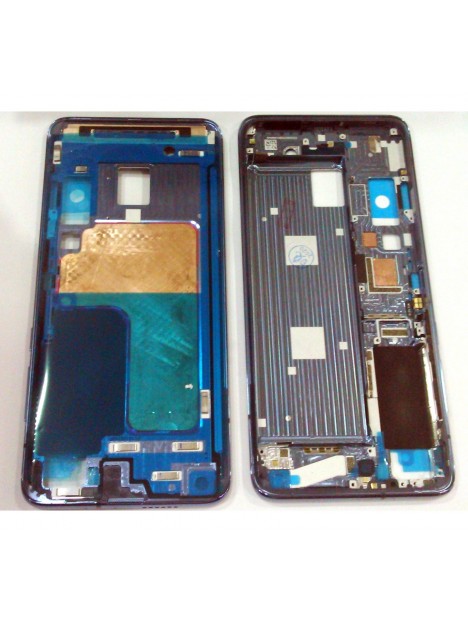 Carcasa central o marco gris solsticio para Xiaomi Mi 10 Pro calidad premium