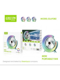 Ventilador con luz RGB,...