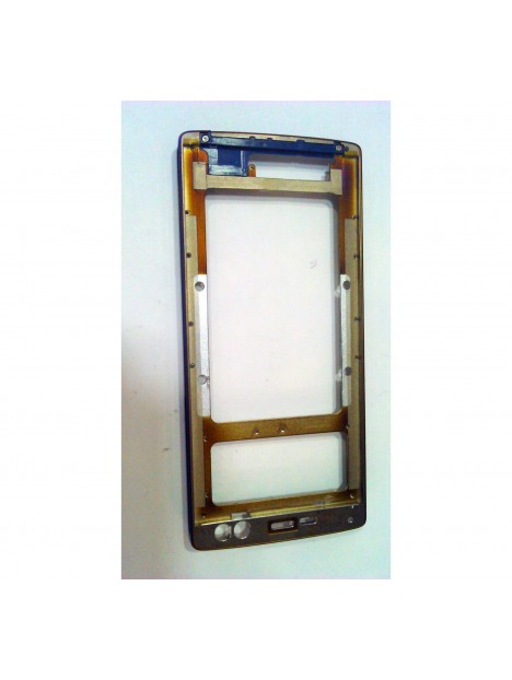 Carcasa central o marco azul para Doogee BL12000 calidad premium