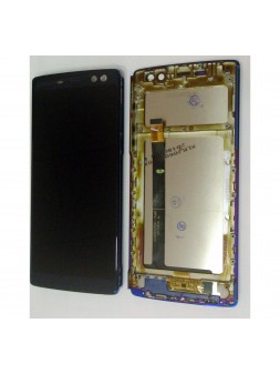 Pantalla lcd para Doogee BL12000 mas tactil negro mas marco azul calidad premium