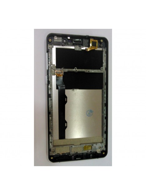 Pantalla lcd para Blackview R6 mas tactil negro mas marco plata calidad premium