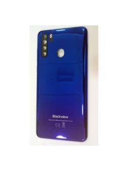 Tapa trasera o tapa bateria azul para Blackview A80 Pro