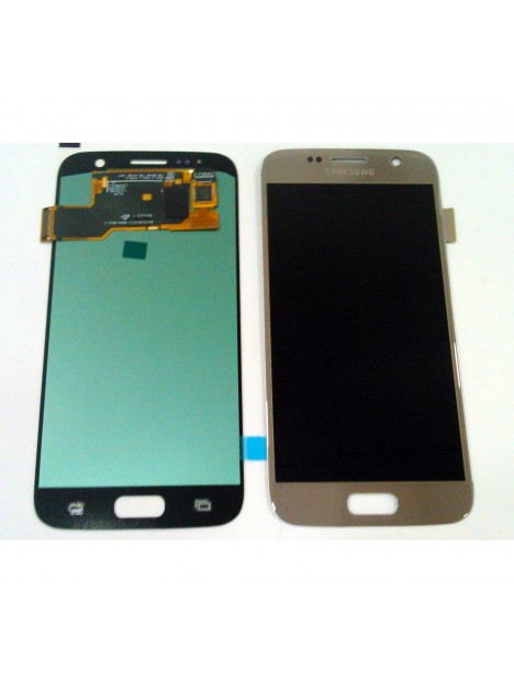Pantalla lcd calidad oled para Samsung Galaxy S7 G930 G930F SM-G930 SM-G930F mas tactil plata compatible