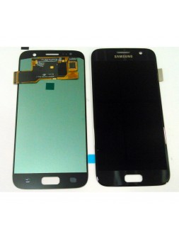 Pantalla lcd calidad oled para Samsung Galaxy S7 G930 G930F SM-G930 SM-G930F mas tactil negro compatible