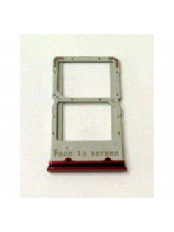 Soporte o bandeja sim roja para Xiaomi Redmi K20 Mi 9T MZB7757IN calidad premium
