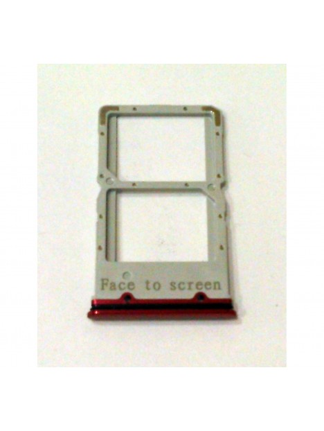 Soporte o bandeja sim roja para Xiaomi Redmi K20 Mi 9T MZB7757IN calidad premium
