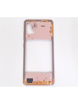 Carcasa central o marco rosa para Samsung Galaxy A51 A515F A515 calidad premium