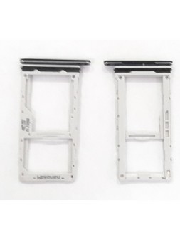Soporte o bandeja dual sim negra para Samsung Galaxy A71 A715F A715 calidad premium