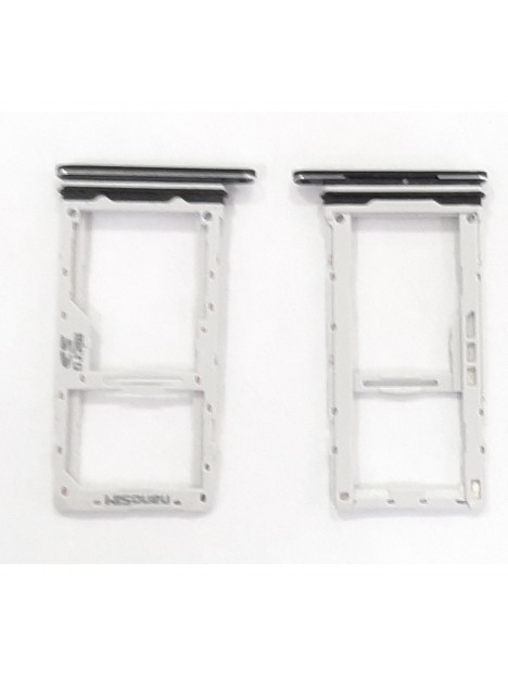 Soporte o bandeja dual sim negra para Samsung Galaxy A71 A715F A715 calidad premium
