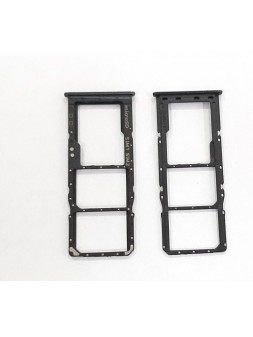 Soporte o bandeja dual sim negra para Samsung Galaxy A50S A507 calidad premium