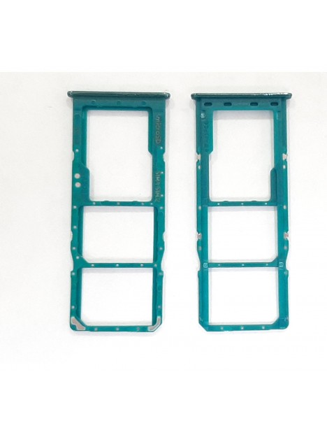 Soporte o bandeja dual sim verde para Samsung Galaxy A50S A507 calidad premium