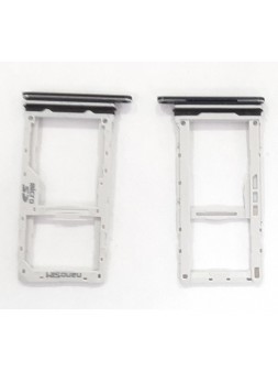 Soporte o bandeja dual sim negra para Samsung Galaxy A51 A515F A515 calidad premium