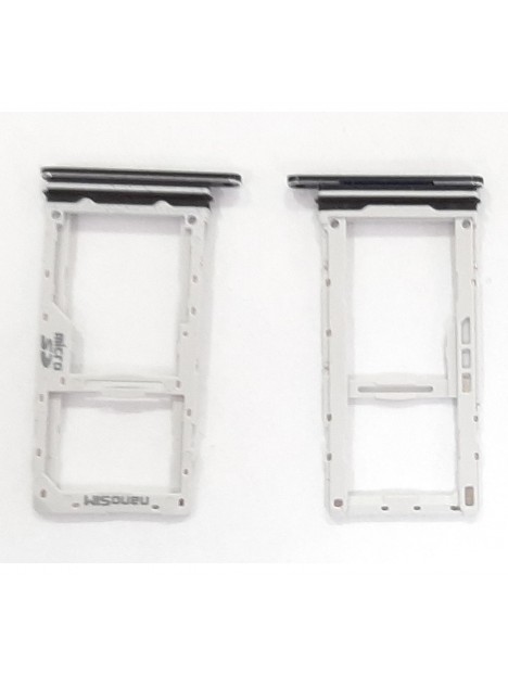 Soporte o bandeja dual sim negra para Samsung Galaxy A51 A515F A515 calidad premium