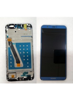 Pantalla LCD Premium para Huawei P Smart FIG-LX1 FIG-LA1 FIG-LX2 FIG-LX3 mas tactil azul mas marco negro