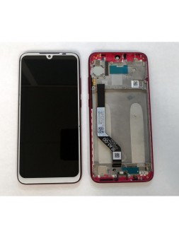 Pantalla LCD Premium para Xiaomi Redmi Note 7 mas tactil blanco mas marco rojo