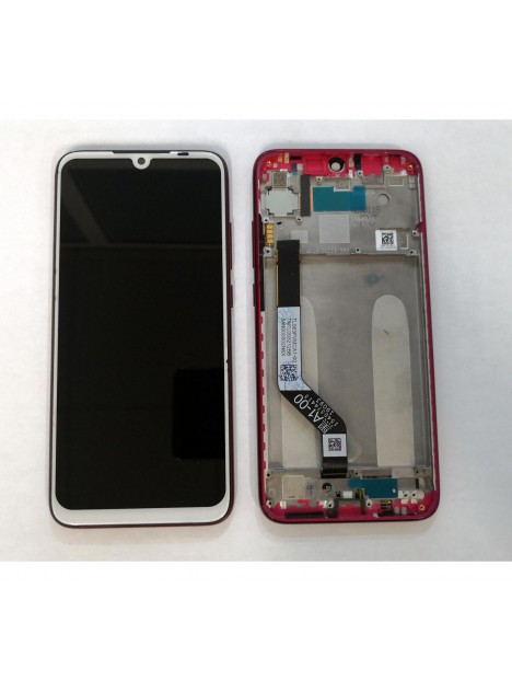 Pantalla LCD Premium para Xiaomi Redmi Note 7 mas tactil blanco mas marco rojo