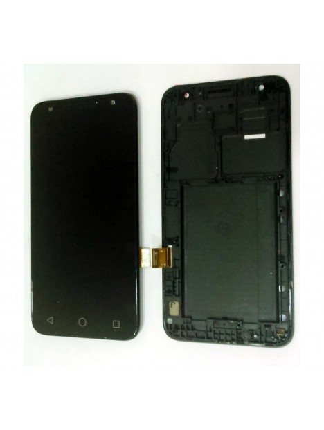 Pantalla LCD mas tactil negro mas marco negro para Alcatel U5 4G