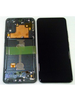 Pantalla lcd para Samsung Galaxy A90 2019 A908 mas tactil negro + marco negro premium GH82-21092A Service Pack