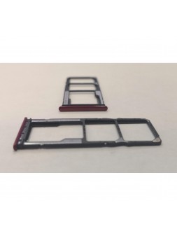 Soporte o bandeja SIM rojo para Xiaomi Redmi 8 Red Rice 8 M1908C3IC