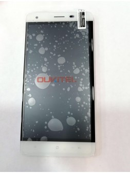 Pantalla LCD para Oukitel K6000 pro mas tactil blanco mas marco blanco calidad premium