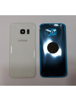 Tapa trasera o tapa bateria blanca para Samsung Galaxy S7 SM-G930F mas lente camara